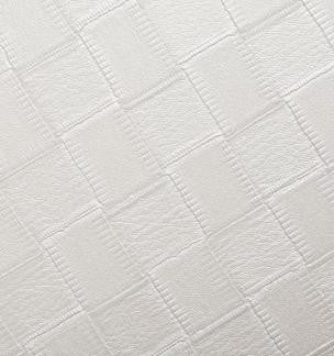 Cover Styl' - X10 White Squared Leather Self Adhesive Sticker, Vinyl Window Wall Door Furniture Covering