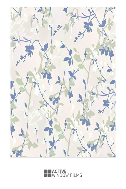 Floral Pattern Print Bespoke Custom Frosted Window Film
