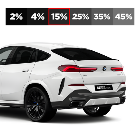 Black Crystal 15% Twin Ply, Metalized Car Privacy Window Tint