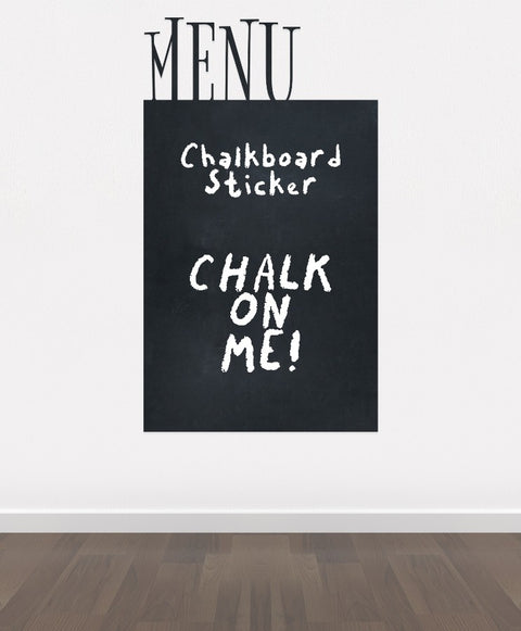 C17 - Bespoke menu board, blackboard vinyl cut out sticker, beautiful wall, self-adhesive easy install.