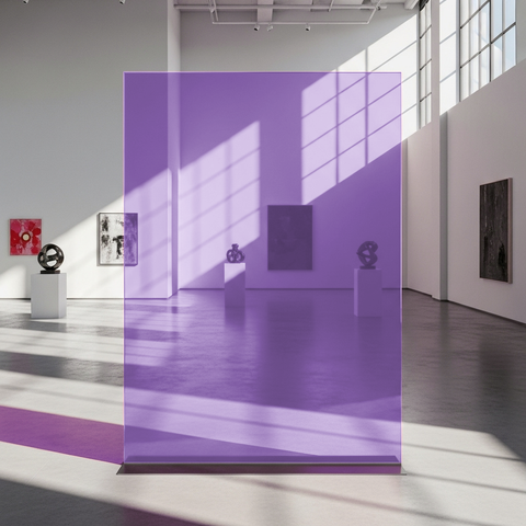 Purple 30 Transparent Colourful Window Film Optically Clear Tint
