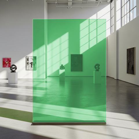 Green 40 Transparent Colourful Window Film Optically Clear Tint