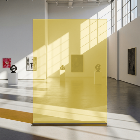 Yellow 80 Transparent Colourful Window Film Optically Clear Tint
