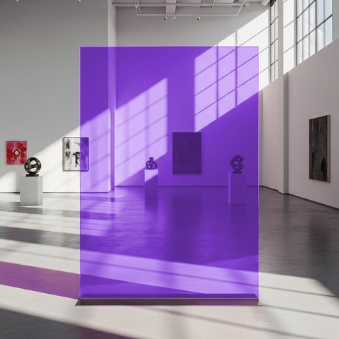 Plum Transparent Colourful Window Film Optically Clear Tint