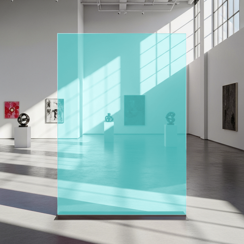 Blue 34 Transparent Colourful Window Film Optically Clear Tint