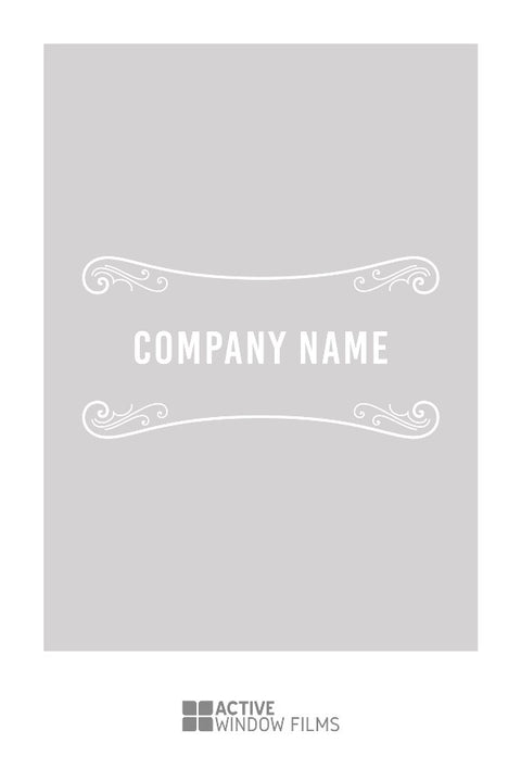 TR2 - Personalised restaurant name cut out bespoke custom frosted commercial window film