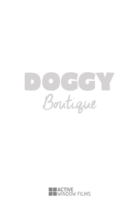 P7 - Bespoke vets / pet shop vinyl cut window sticker, contour cut, for commercial windows/glass or walls.