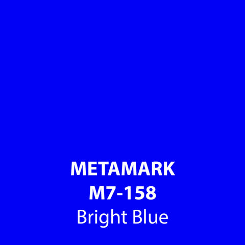 Bright Blue Gloss Vinyl M7-158, Metamark 7 Series, self-adhesive, sticky back polymeric sign making vinyl