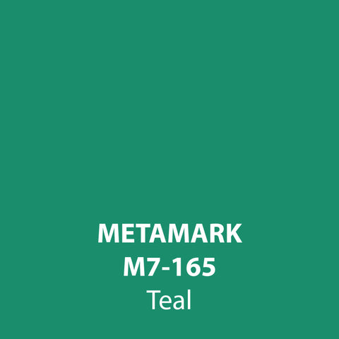 Teal Gloss Vinyl M7-165, Metamark 7 Series, self-adhesive, sticky back polymeric sign making vinyl