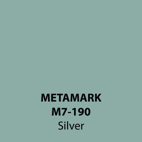 Silver Gloss Vinyl M7-190, Metamark 7 Series, self-adhesive, sticky back polymeric sign making vinyl