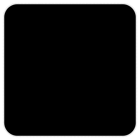 BB4 - Rounded corner square chalkboard sticker