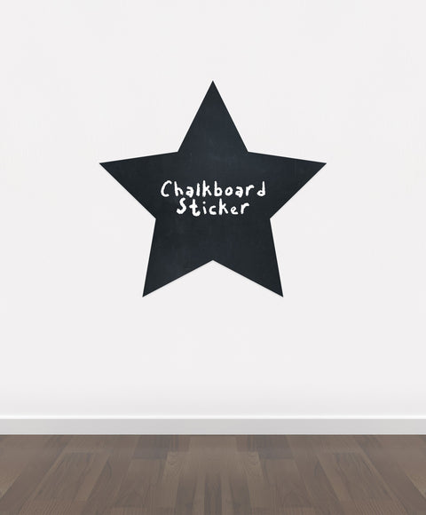 BB5 - Bespoke Star chalkboard sticker, beautiful blackboard vinyl cut sticker, self adhesive easy install