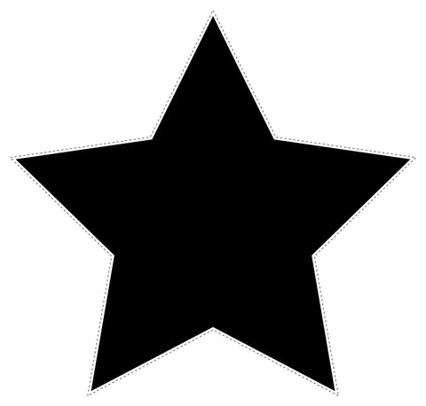 BB5 - Bespoke Star chalkboard sticker, beautiful blackboard vinyl cut sticker, self adhesive easy install