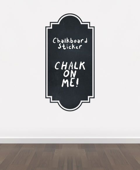 BB8 - Bespoke Frame chalkboard sticker, beautiful blackboard vinyl cut sticker, self adhesive easy install