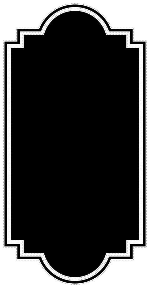 BB8 - Bespoke Frame chalkboard sticker, beautiful blackboard vinyl cut sticker, self adhesive easy install
