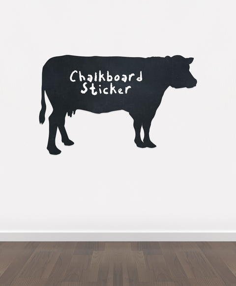 BB11 - Bespoke Cow chalkboard sticker, beautiful blackboard vinyl cut sticker, self adhesive easy install