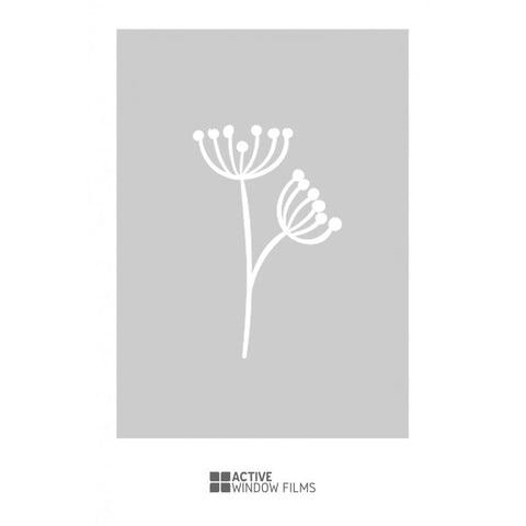 Dandelion cut out, bespoke, custom, frosted nature window film