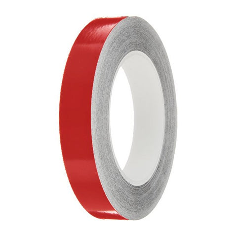 Tomato Gloss Colour Pin Stripe tapes, 50m roll, sticky self-adhesive, vinyl decal line tape