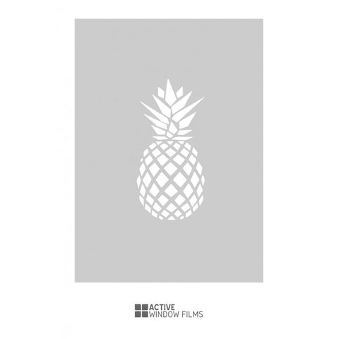 Pineapple Cut Out Bespoke Custom Frosted Window Film