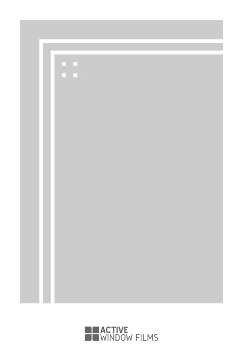 Bespoke window frame cut out, frosted, custom, decorative, home window film WF 13