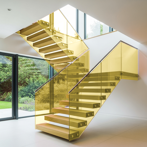 Yellow 80 Transparent Colourful Window Film Optically Clear Tint