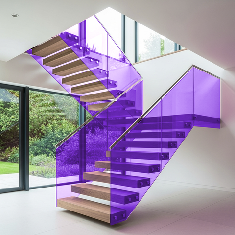 Plum Transparent Colourful Window Film Optically Clear Tint