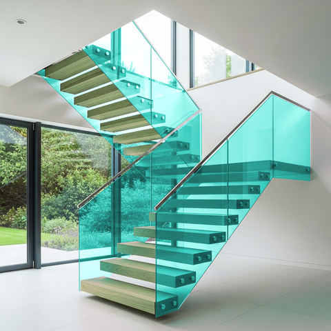 Turquoise 50 Transparent Colourful Window Film Optically Clear Tint
