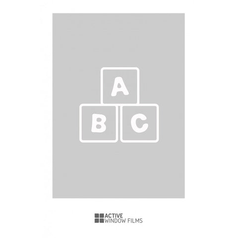 ABC Cut Out Bespoke Custom Frosted Children Window Film A04