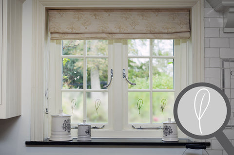Feather cut out, bespoke, custom, frosted nature window film