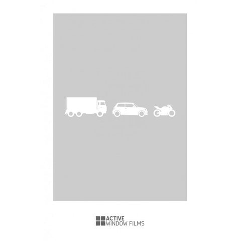 Lorry, Car & Motorbike cut out, bespoke, custom, frosted childrens window film