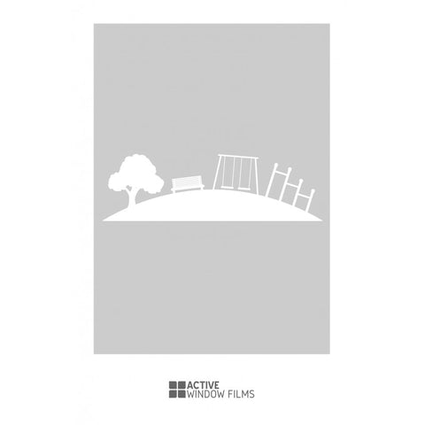Park scene cut out, bespoke, custom, frosted childrens window film