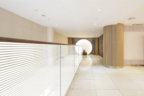 18mm Frosted horizontal Line, Decorative Patterned Window Film