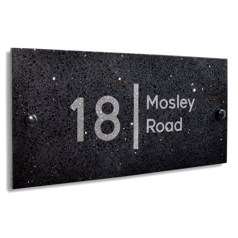 Premium Laser Engraved Quartz Door Number