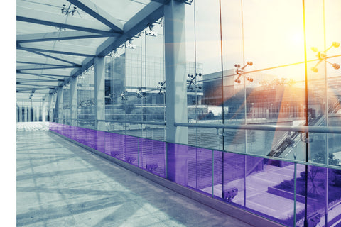 Plum Transparent Colourful Window Film Optically Clear Tint