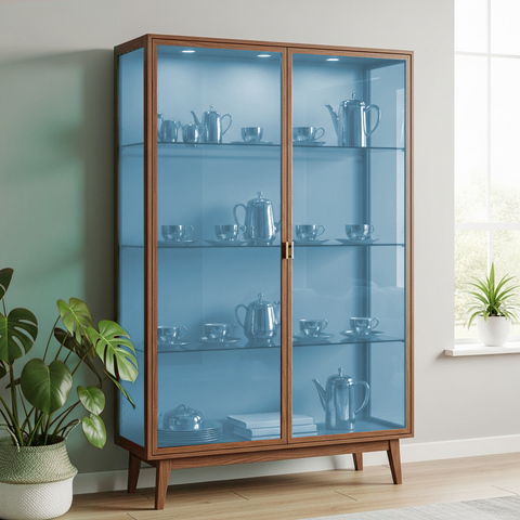 Blue 34 Transparent Colourful Window Film Optically Clear Tint