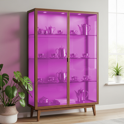 Pink 50 Transparent Colourful Window Film Optically Clear Tint