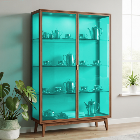 Turquoise 50 Transparent Colourful Window Film Optically Clear Tint