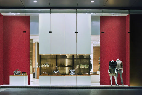 Cover Styl' - R8 Red Glitter Self Adhesive Sticker, Vinyl Window Wall Door Furniture Covering