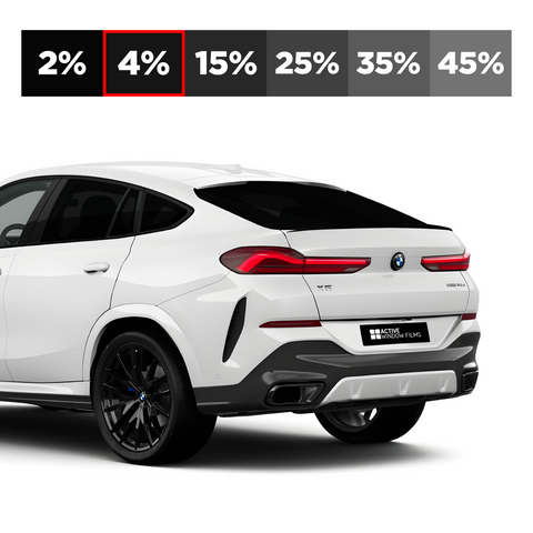 Black Crystal 4% Twin Ply, Metalized Car Privacy Window Tint