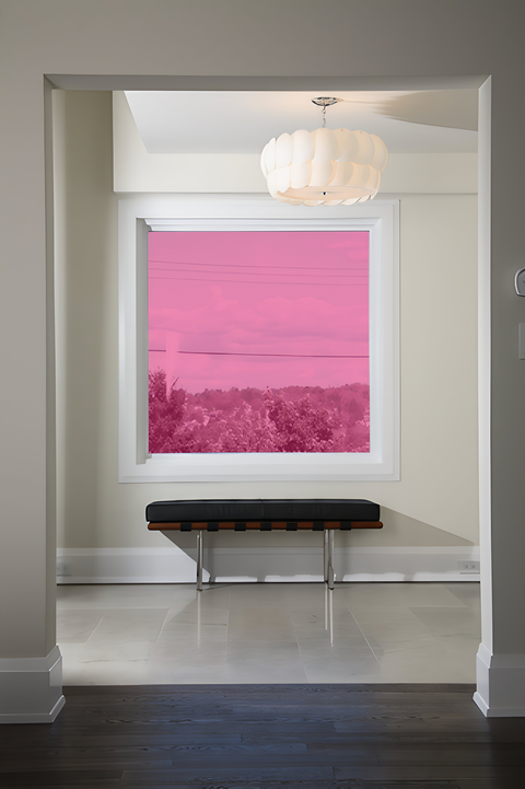 Raspberry 30 Transparent Colourful Window Film Optically Clear Tint
