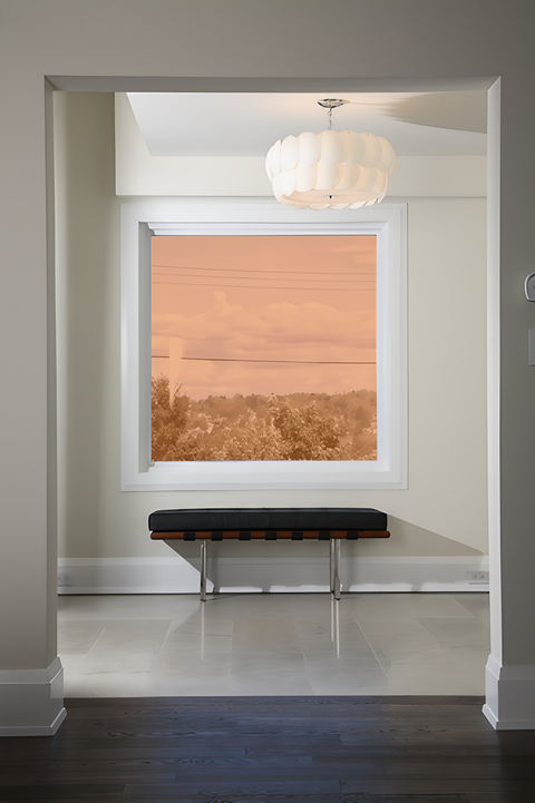 Bronze 25 Transparent Colourful Window Film Optically Clear Tint