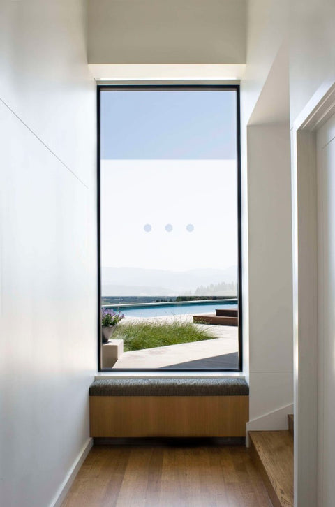 Triple Dot / Circle Cut Out Bespoke Custom Frosted Window Film