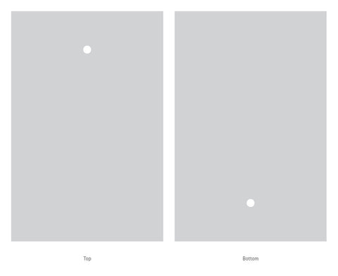 Triple Dot / Circle Cut Out Bespoke Custom Frosted Window Film