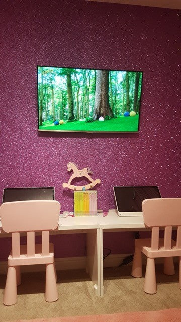 Cover Styl' - R13 Pink Glitter Self Adhesive Sticker, Vinyl Window Wall Door Furniture Covering