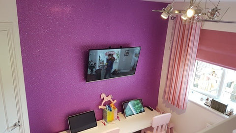 Cover Styl' - R13 Pink Glitter Self Adhesive Sticker, Vinyl Window Wall Door Furniture Covering