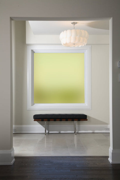 Plain Yellow Frosted Window Film