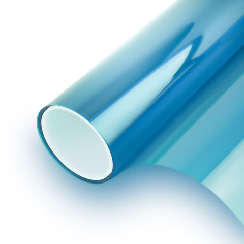 Blue 34 Transparent Colourful Window Film Optically Clear Tint