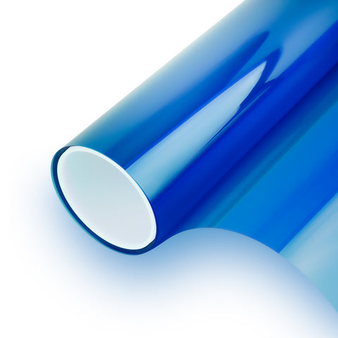 Blue 60 Transparent Colourful Window Film Optically Clear Tint