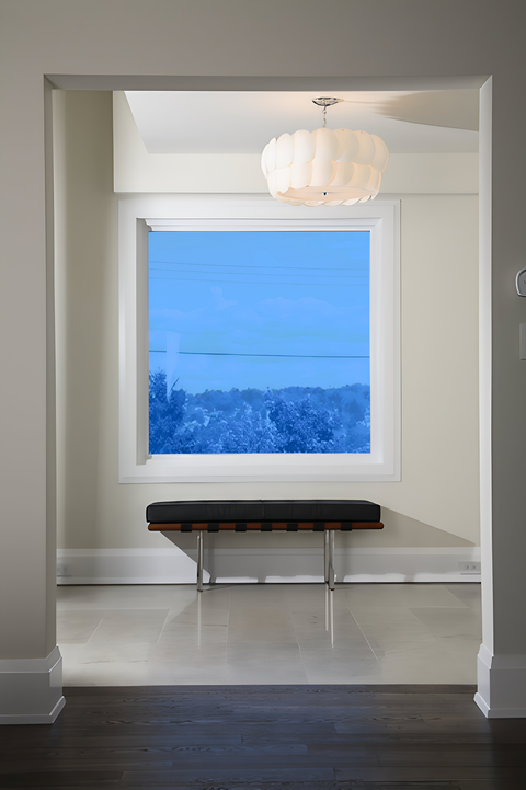 Blue 60 Transparent Colourful Window Film Optically Clear Tint
