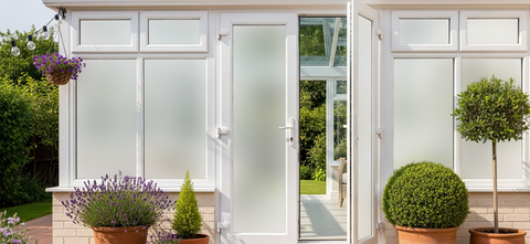 White Frosted Glass Films